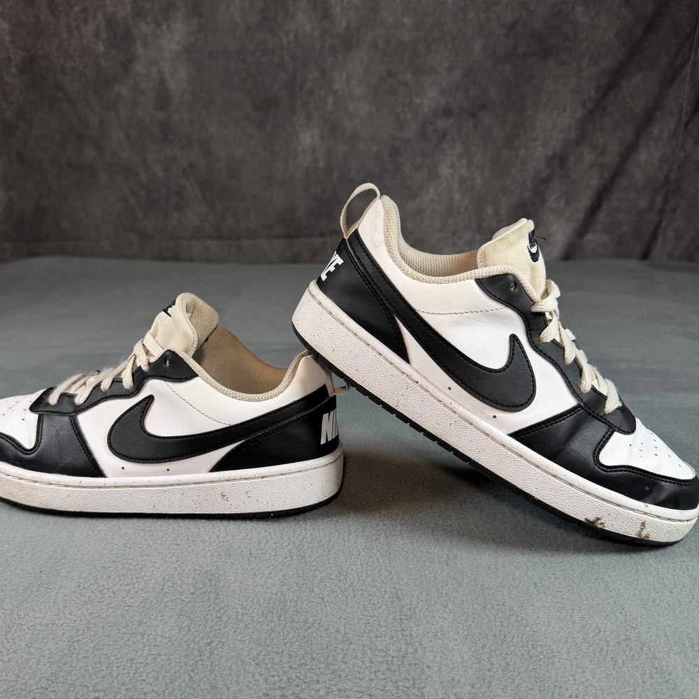 Nike Court Borough Low Recraft White Black Panda Kids Shoes DV5456-131 6Y